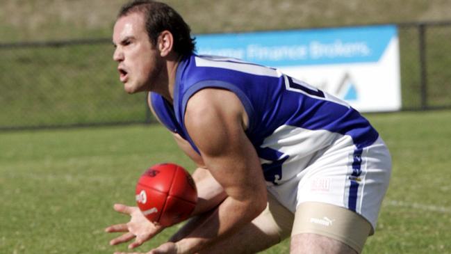 Brad Wakeling in his playing days with Langwarrin.