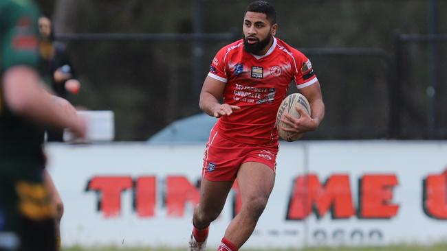 Abiarthur Tuilaepa for East Campbelltown Eagles. Picture: Steve Montgomery