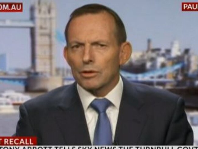 Tony Abbott is a ‘very enthusiastic’ support of the Turnbull Government. The more Abbott-esque parts of it anyway