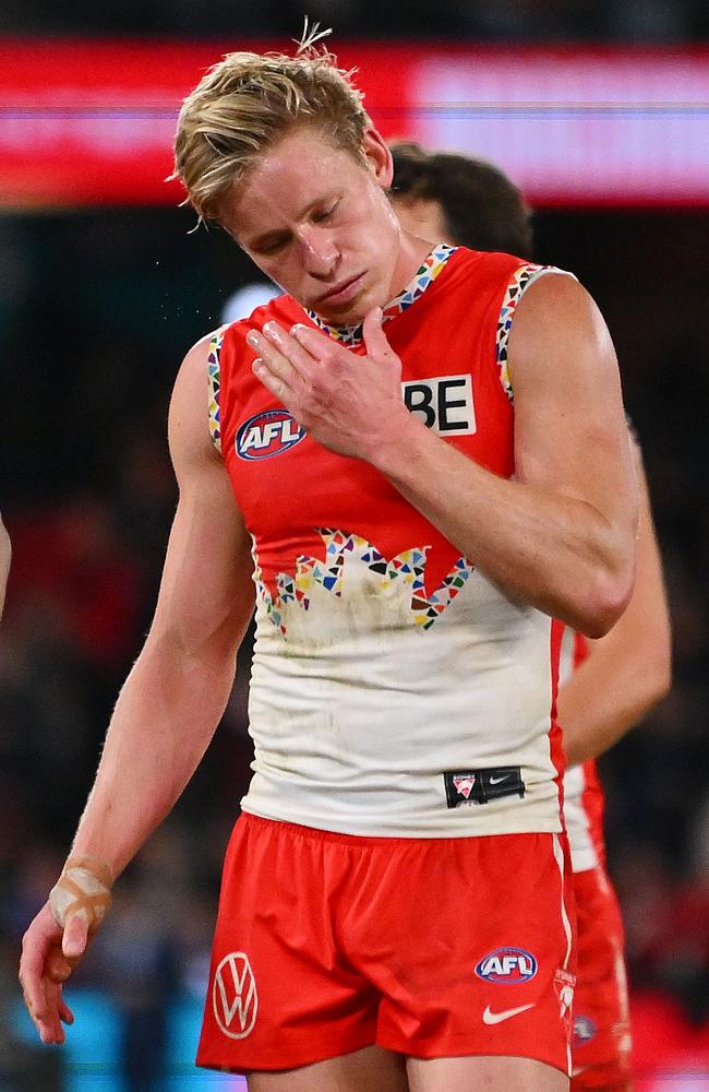 Isaac Heeney and the Swans have appealed the Tribunal decision to suspend him for one week. Picture: Morgan Hancock/AFL Photos/via Getty Images