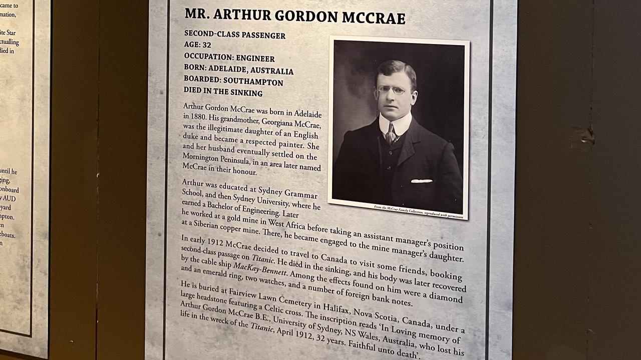 Arthur Gordan McCrae was one of six Aussies the exhibition pays tribute to.