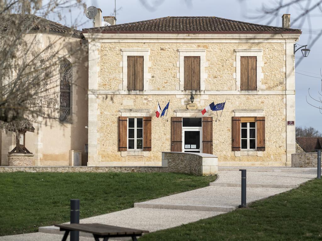 The quaint village hall in Lunas, Dordogne, France. Picture: Alexandre Dupeyron