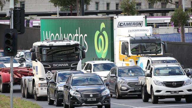 Trucks would pay a higher CBD congestion charge than cars under the proposal.