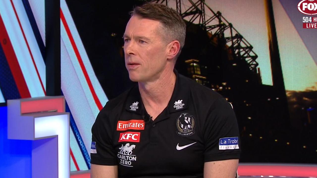 Craig McRae believed he coached poorly in Collingwood's Round 22 loss to Sydney.