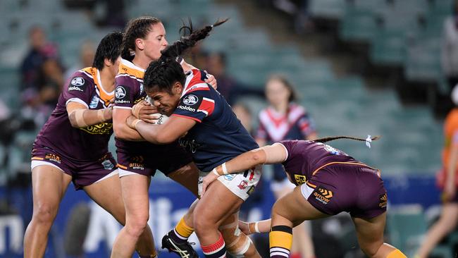 Simaima Taufa will lead the Roosters in the grand final. (AAP Image/Dan Himbrechts)