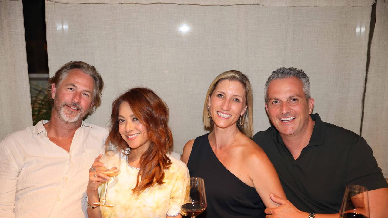 Daniel Jones, Kathleen Jones, Tony Parente and Jessica Parente at the Norte Restaurant launch at Mermaid Beach. Picture, Portia Large.