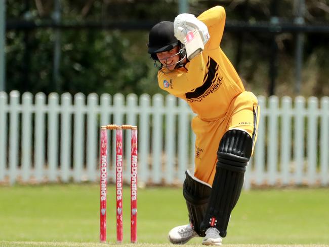 SYDNEY, AUSTRALIA – DECEMBER 18: Jack Attenborough of UNSW bats during round 7 of the Belvidere Cup First Grade NSW Premier Cricket match between UNSW and Penrith at David Phillips South on December 18, 2021 in Sydney, Australia. (Photo by Jeremy Ng/Newscorp Australia)