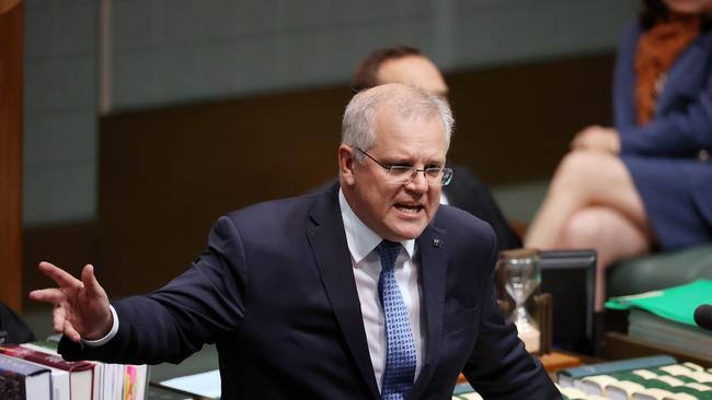 Scott Morrison characterises this approach as “attacking the government while we attack the virus” Anthony Albanese is entitled to hold the Coalition to account. Picture: NCA NewsWire / Gary Ramage