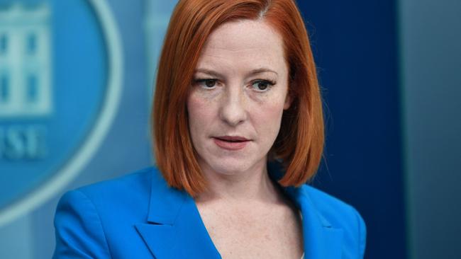 White House press secretary Jen Psaki. Picture: Nicholas Kamm / AFP