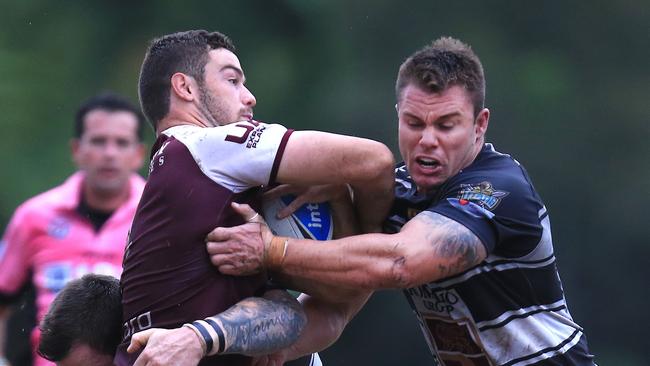 Sam Saville (right) has switched back to Burleigh. Picture: SMP Images