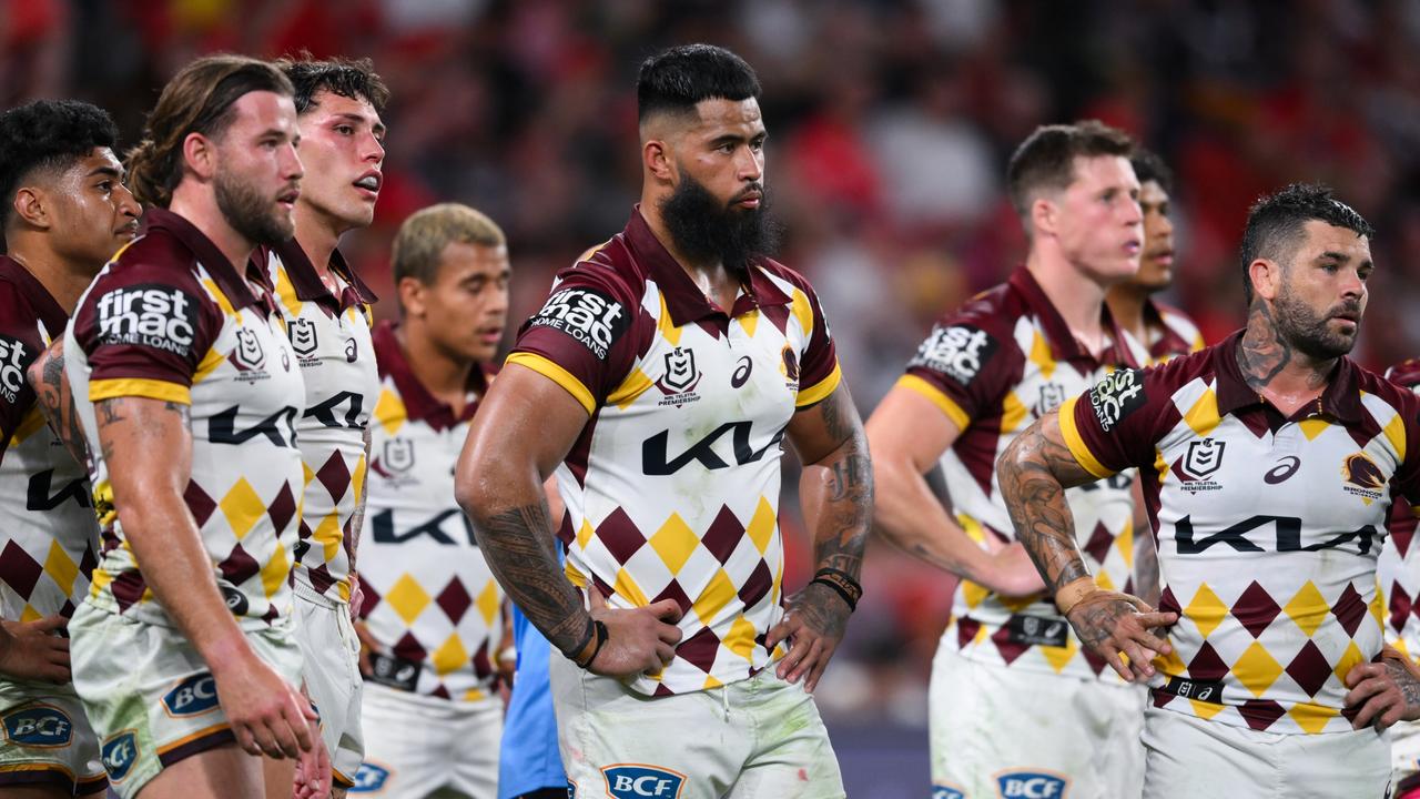 NRL 2024 RD26 Dolphins v Brisbane Broncos - Broncos Dejection Picture NRL Photos