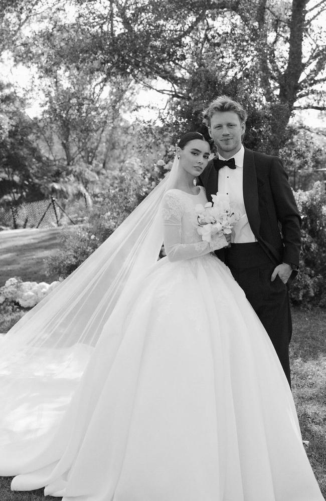 Tiffany Browne and Callum Mills on their wedding day. Pic: Jack Henry