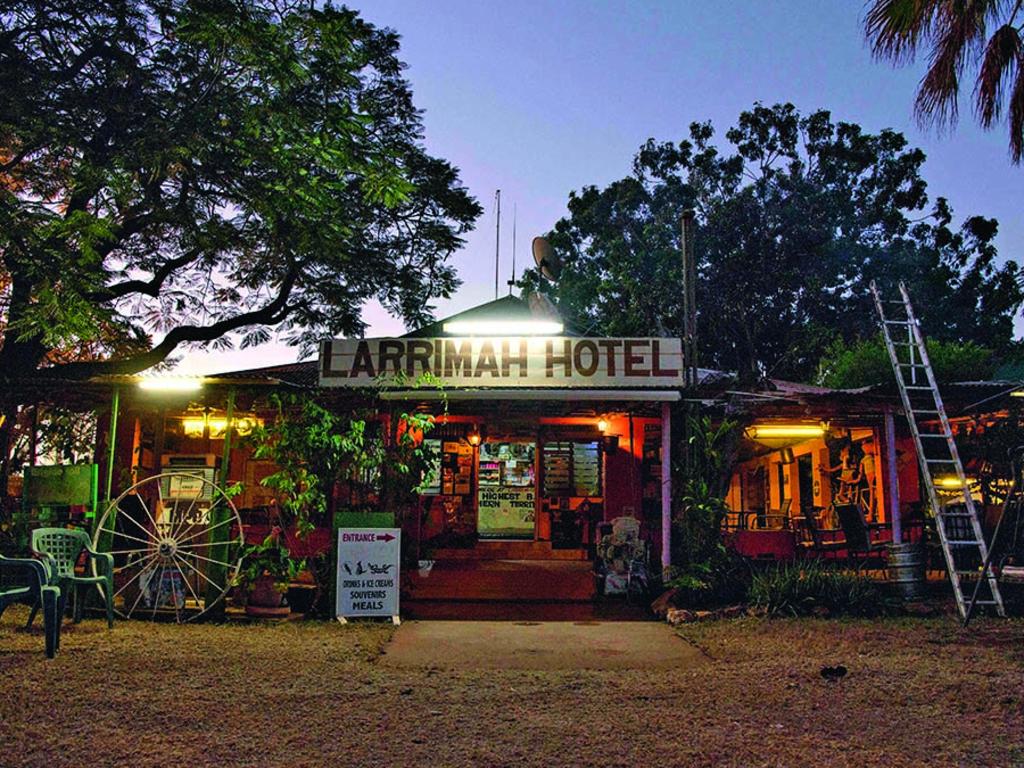 The Larrimah Pink Panther Hotel. Picture: Michael Franchi