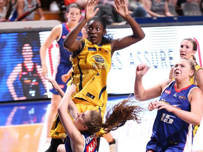 Asia Taylor making her mark against Adelaide last round.