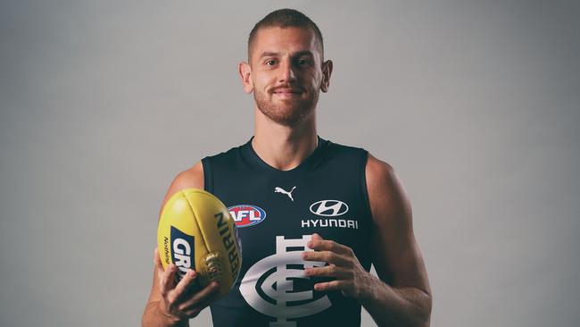 Liam Jones announced his shock retirement from the AFL in November last year. (Photo by Michael Willson/AFL Photos)