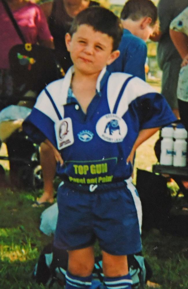 Reed Mahoney as a youngster. Picture: NRL Photos