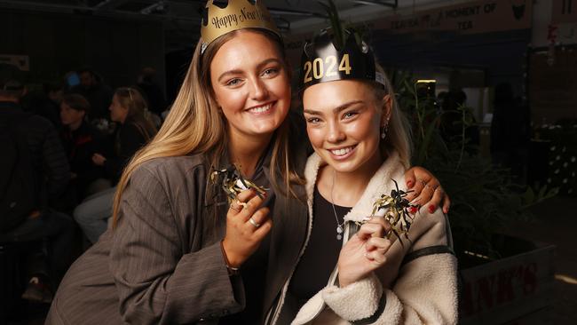 Jorgia Golding and Sarah Field-Westlake are ready to ring in the New Year at PW1s Taste of Summer. Picture: Nikki Davis-Jones