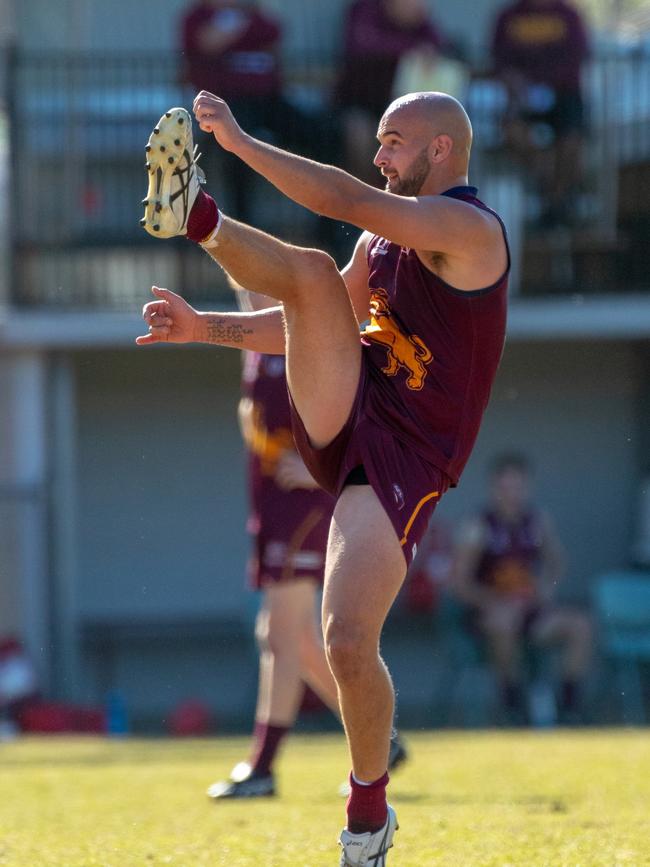 Jack Anthony kicked 10 goals for Palm Beach Currumbin against Wilston Grange at Salk Oval on Saturday, August 18. Picture credit: Nelson Herbert, Nelpix.