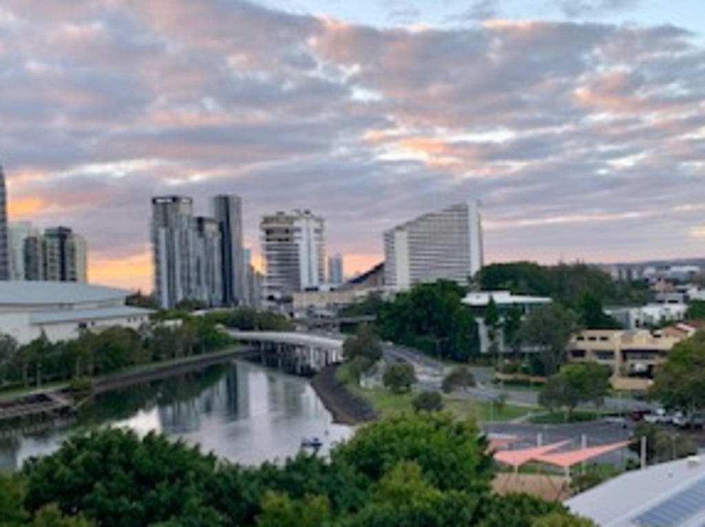 View from Freshwater Point Resort, Broadbeach on Dec 27 2018. Picture: Denise Dunn