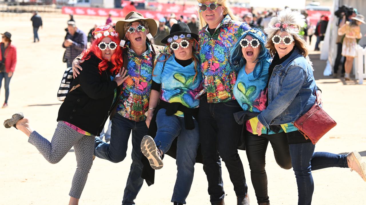 Birdsville Races brought plenty of colour to the track. Picture: Brian Roberts