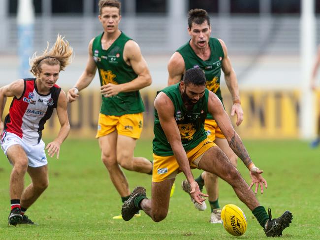 Veteran Raphael Clarke was a standout for St Mary’s in its Round 15 win over Southern Districts. Picture: Che Chorley