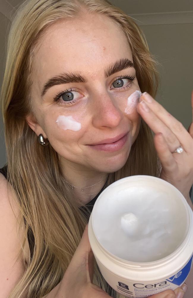The CeraVe Moisturising Cream will always be a favourite of mine. Picture: Hannah Paine/news.com.au.