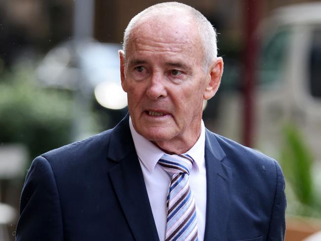 SYDNEY, AUSTRALIA - NewsWire Photos MAY 9, 2022:  Chris Dawson pictured as he arrives at the Supreme Court, Sydney CBD. Ex-Newtown Jets player and school teacher Chris Dawson was charged with murdering his wife Lynette in 1982.Picture: NCA NewsWire / Damian Shaw