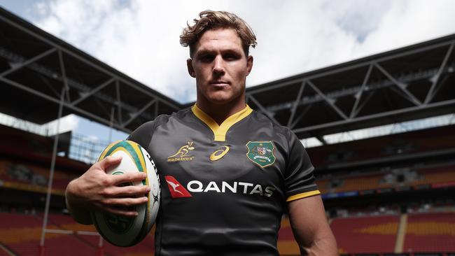 Wallabies captain Michael Hooper at brisbane’s Suncorp Stadium. Picture: Getty Images