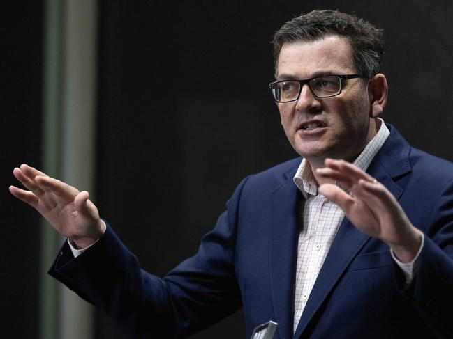 Victorian Premier Daniel Andrews previously flagged there would be ‘no caps anywhere’ beyond November 24. Picture: NCA NewsWire / Sarah Matray