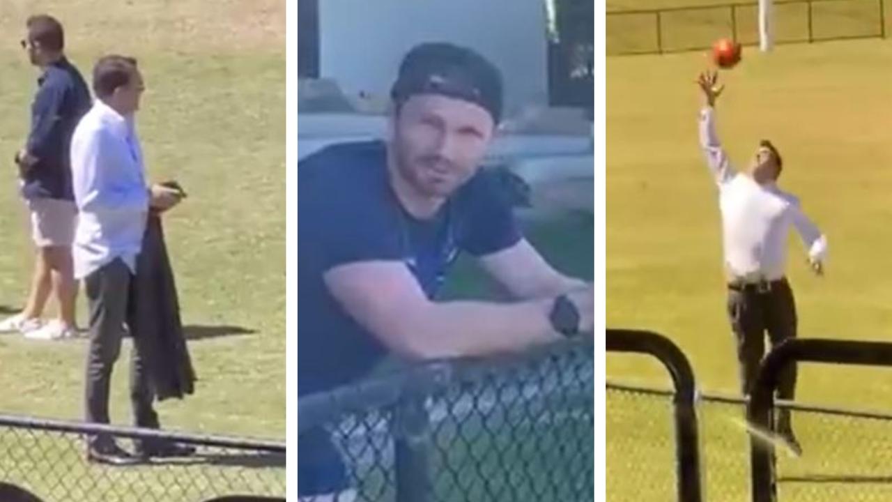 Patrick Dangerfield turned the blowtorch on two footy media reporters.