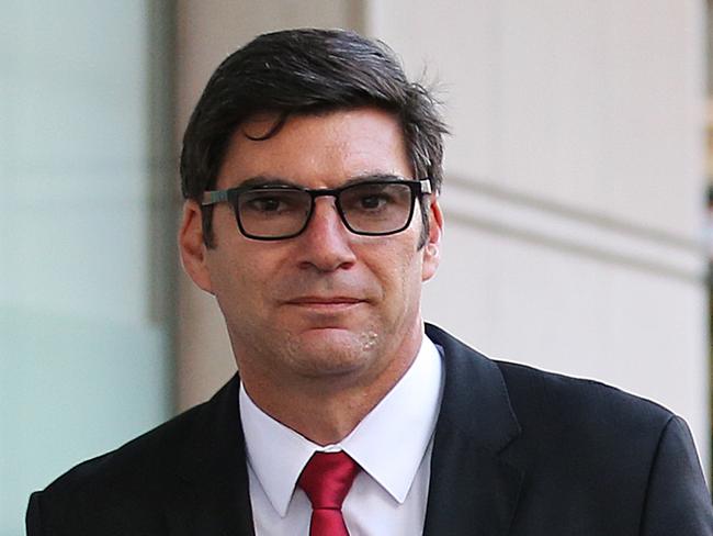 Lloyd Babb, the NSW Director of Public Prosecution, arrives to the Lindt Cafe siege inquest in Sydney,  Monday, Aug. 17, 2015. (AAP Image/David Moir) NO ARCHIVING