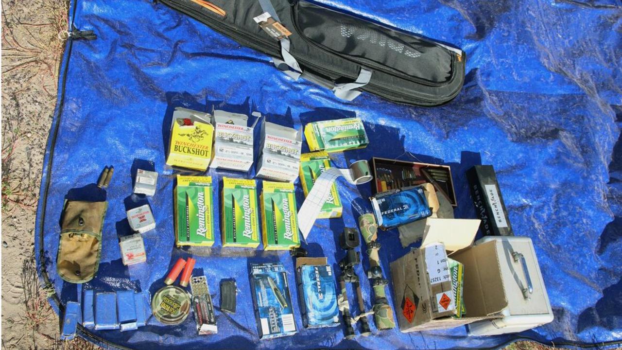 Several boxes of ammunition were located at the property after the Trains were killed by police.
