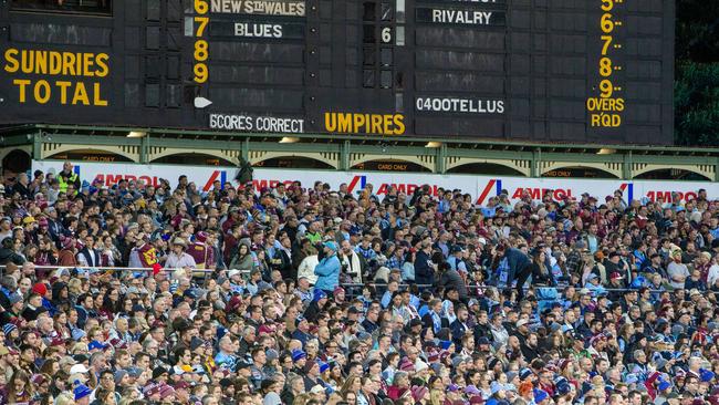 Fans pack the Adelaide Oval for Origin 1. Picture: Emma Brasier