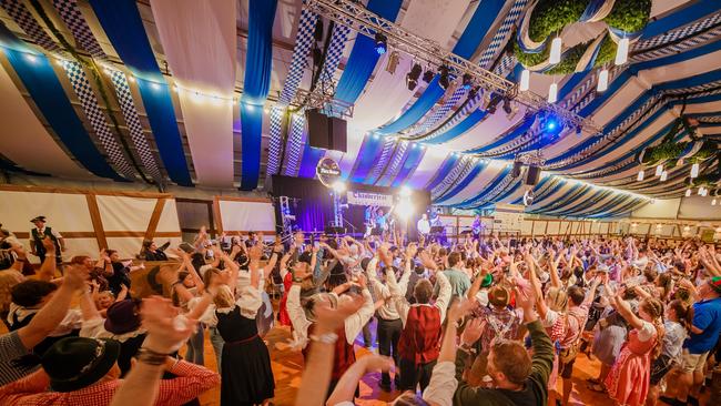 Punters will be treated to live entertainment provided by a traditional Bavarian Oompah band over the three-day even. Picture: supplied