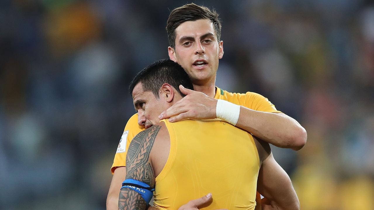 Tomi Juric and Tim Cahill.