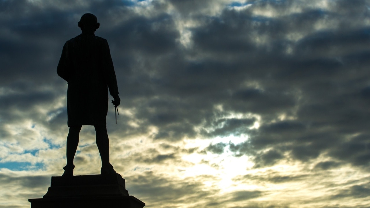 Two people allegedly vandalise Captain Cook statue in Sydney