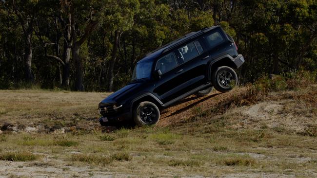 It handled the 4WD track at the Anglesea Proving Ground with ease.