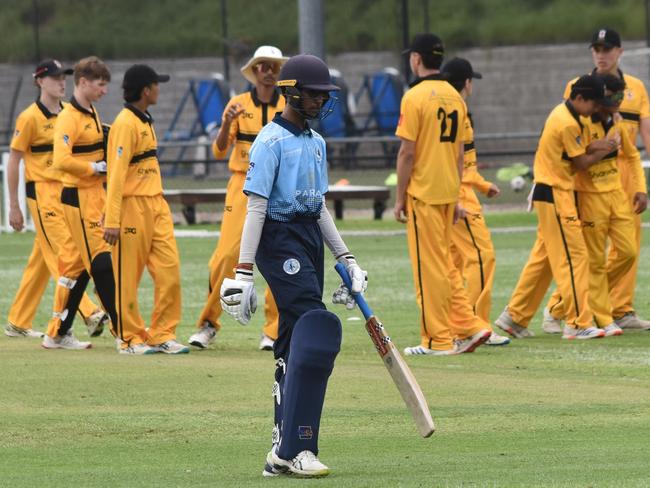 Ronav Aparajit is dismissed. Picture: Sean Teuma