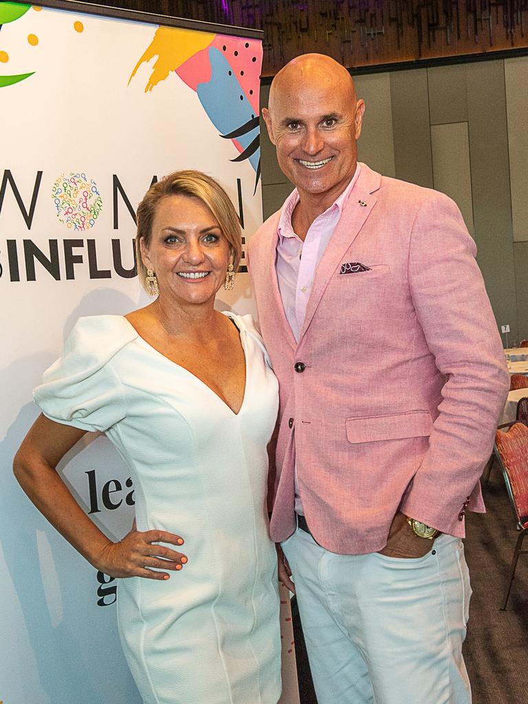 Nicola Buchanan and Scott Euler at the Women of Influence - International Women’s Day breakfast. Picture: Annie Noon