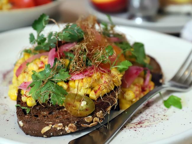 Casper's Summer Toast at the Cornersmith Cafe. Picture: Jenifer Jagielski