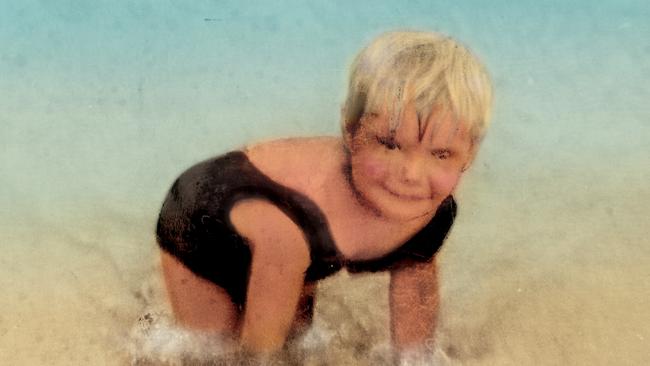 Cheryl Grimmer disappeared from a Fairy Meadow beach near Wollongong in 1970. Picture (colourised): Published with permission of Cheryl Grimmer’s brother