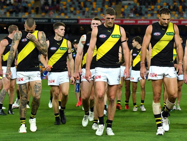 Where to now for Richmond? Picture: Albert Perez/AFL Photos via Getty Images