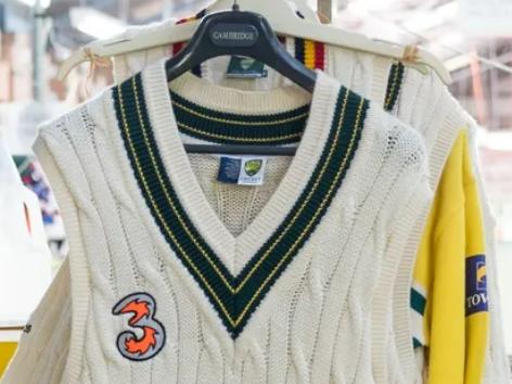 Aussie cricket jumper knitted by Silver Fleece Picture: Supplied