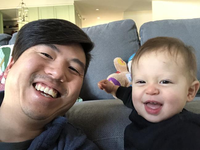 Timothy Danh-Meiklejohn said the policy has led to a more equitable sharing of the mental load and household chores with his wife. Picture: Supplied.