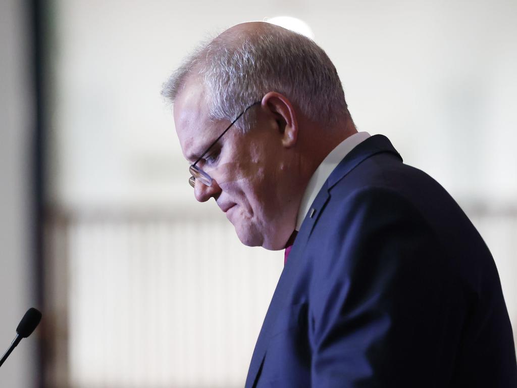 Scott Morrison was informed of the alleged historic rape via an anonymous letter. Picture: NCA NewsWire / Gary Ramage