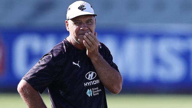 Greg ‘Diesel’ Williams at Carlton training in early 2022. Picture: Michael Klein