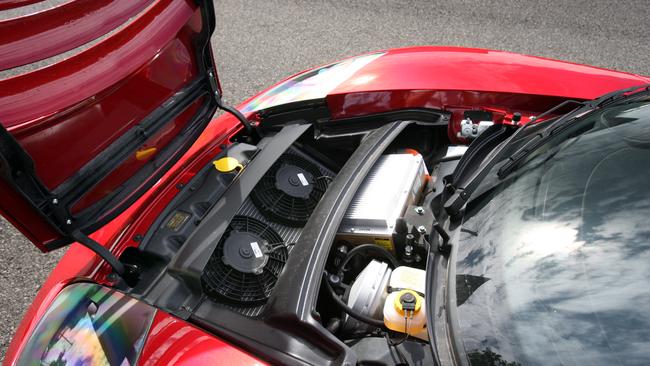 Tesla Roadster electric car.