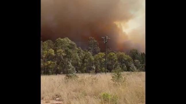 Inside the Millmerran Fire zone