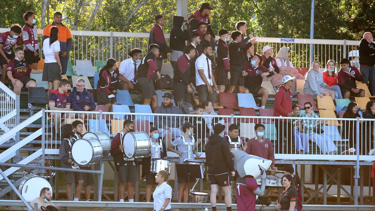 Marsden SHS’s drum line will be in action again today. Picture: Liam Kidston.