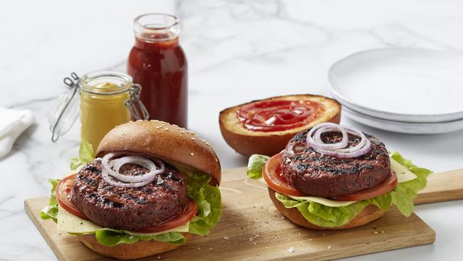 Beyond Burger plant-based burgers. Picture: Supplied